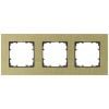 Siemens Delta Miro Surface-Mounted Aluminium Frame 3-gang, Gold (5TG1123-3)