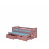 Детская кровать Adrk Tomi 186x87x80 см, без матраса, розовая (CH-Tom-P-186-E1421)