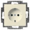 ABB Basic55 Flush-mounted Socket Outlet with Earth, Beige (2CKA002011A3857)