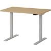 Martin Electric Height Adjustable Desk 100x60cm Grey/Oak (28-0690-19)