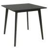 Black Red White Asti Corner Table 80x80cm, Black