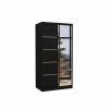 ADRK Orlando Mirror with Black Frame 100x200cm, Black (SW-ORL-B-100+A654)