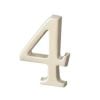 Sparta Adhesive House Number 4, 50x30mm, Matte Nickel (919.002.06.404)