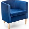 Кресло для отдыха Halmar Clubby 2 синего цвета