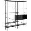 Home4You Angus Shelf, 172x27x188cm, Black (AC20397)