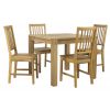 Home4You Chicago Dining Room Set, Table + 4 chairs, 90x90x76cm, Oak (K840271)