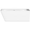 Paa Quadro Corner A 160x75cm Silkstone Bathtub Matte White (VAQUASA/00)