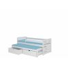 Adrk Tomi Children's Bed 206x97x80cm, Without Mattress, White (CH-Tom-W-206-E1435)