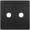 Siemens Delta Style Data Socket Low Voltage Plate, Black (5TG1338-0AC)