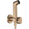 Bidē Maisītājs Hansgrohe Bidette 1jet S EcoSmart Iebūvējams, Ar Vadu 1250 Mm Un Turētāju, Bronza (29232140)