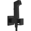 Bidē Maisītājs Hansgrohe Bidette 1jet E EcoSmart Iebūvējams, Ar Vadu 1250 Mm Un Turētāju, Melns (29233670)