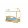 Adrk Rose Children's Bed 190x89x85cm, Without Mattress, Pine Wood (CH-Ros-PINEN-190-E1308)