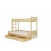 Adrk Benito Children's Bed 212x128x165cm, Without Mattress, Pine Wood (CH-Ben-PineN-E2073)