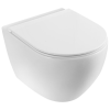 Piekaramais Tualetes Pods Vento Hugge Rimless, ar SC vāku, balts (34859)