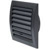 Регулируемый вентиляционный решетка Europlast ND10RA, 153x148 мм, черная
