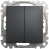 Schneider Electric Sedna Design Touch Sensitive Double Switch, Black (SDD114108)