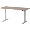 Martin Electric Height Adjustable Desk 140x60cm Grey/Walnut (28-0692-73)