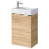 Riva SA 40A-5 bathroom sink with cabinet, Sonoma Oak (SA 40A-5 Sonoma Oak)