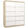 Skapis ADRK SPECTRA 180x200cm, Balts (SW-SPE-S+W-180+L-V266)
