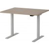 Martin Electric Height Adjustable Desk 100x80cm Grey/Walnut (28-0694-73)