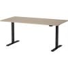 Martin Electric Height Adjustable Desk 160x80cm Black/Oak (28-0713-71)