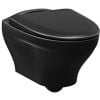 Piekaramais Tualetes Pods Gustavsberg Estetic 8330 Hygienic Flush mala, Ar Soft Close Quick Release vāku Ceramicplus Melns (GB1183300S5030)