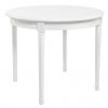 Black Red White Lucan 4 Extendable Table 95x95cm, White