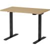 Martin Electric Height Adjustable Desk 100x60cm Black/Walnut (28-0706-19)