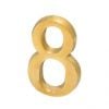 Sparta Adhesive House Number 8, 50x30mm, Brass (919.000.03.808)