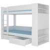 Adrk Garet Children's Bed 210x94x160cm, Without Mattress, White (CH-Gar-W-210-E1151)