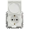 Schneider Electric Sedna Design Socket Outlet with Cover, White (SDD211023)