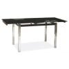 Стеклянный стол Signal GD017 110x74 см, черный (GD017)
