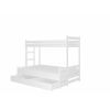 Детская кроватка Adrk Benito 212x128x165 см, без матраса, белая (CH-Ben-W-E2067)