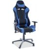 Сигнальное офисное кресло Viper синего/черного цвета