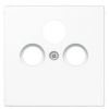 Jung LS 990 SAT WW TV/SAT/FM Socket Outlet, White (LS990SATWW)