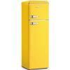 Холодильник Snaige Retro FR27SM-PRDH0E с морозильной камерой, желтый