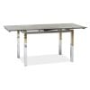 Стеклянный стол Signal GD017 110x74 см, серый (GD017S)