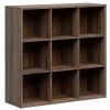 Black Red White Nepo Plus Shelf, 114x38.5x111cm, Oak (S435-REG/12/12-DMON)