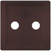 Siemens Delta Style Data Socket Low Voltage Plate, Brown (5TG1338-0CH)