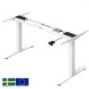 Linergo Oslo Electric Height Adjustable Table Legs, White (77-2884)