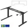 Linergo Oslo Plus Electric Height Adjustable Table Legs, Black (77-2885-ST)