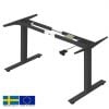 Linergo Oslo Electric Height Adjustable Desk Legs, Black (77-2885)