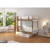 Adrk Etiona Children's Bed 188x93x156cm, Without Mattress, Oak/White (CH-Eti-OAK+W-188-E1122)