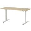 Martin Electric Height Adjustable Desk 140x60cm White/Maple (28-0700-01)