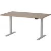 Martin Electric Height Adjustable Desk 140x80cm Grey/Walnut (28-0696-73)