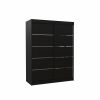 Шкаф ADRK LUFT 150x200 см, черный (SW-LUF-B-150+n268)