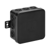 Virsapmetuma Montāžas Kārba Orno Click 75x75x41mm, Melna IP54 (OR-JB-13802/B)