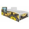 Тракторная детская кровать Adrk 154x74x60 см, с матрасом, желтая (CH-Tra-Y-140-E053)
