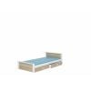 Adrk Aldex Children's Bed 190x86x72cm, Without Mattress, White/Sonoma (CH-Alde-W+S-190-E1932)