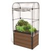 Keter Maple Greenhouse with Surface Mountable Flower Pot, Brown (29209667)